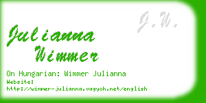 julianna wimmer business card